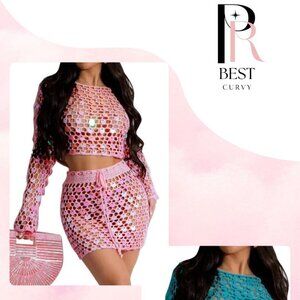 ✨ Beach Net Glam Set – Summer Seduction in Crochet ✨